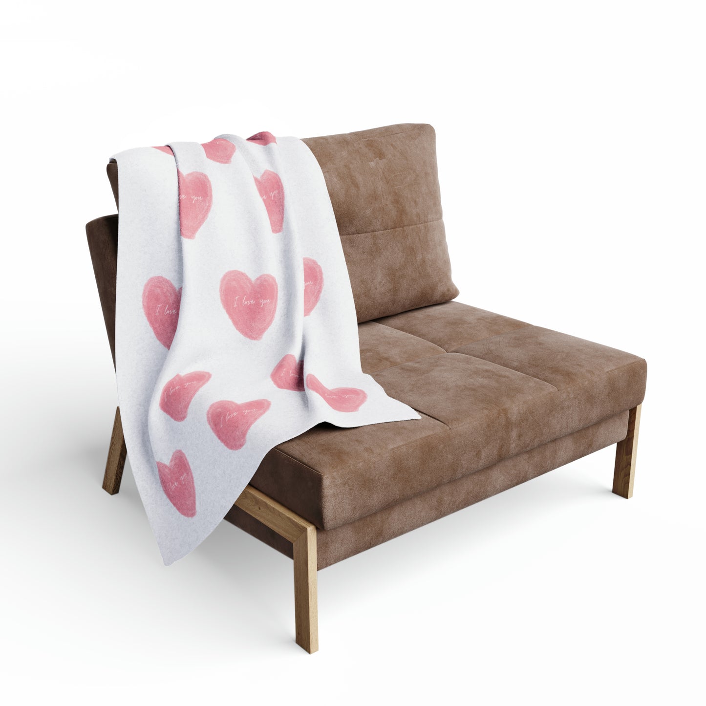 Love Heart Fleece Blanket