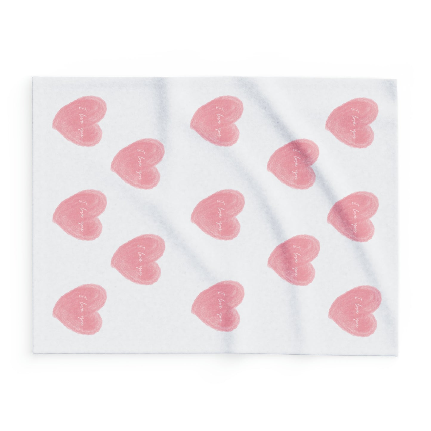 Love Heart Fleece Blanket