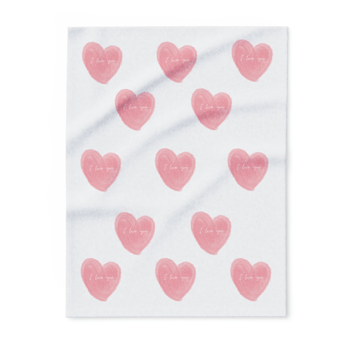 Love Heart Fleece Blanket