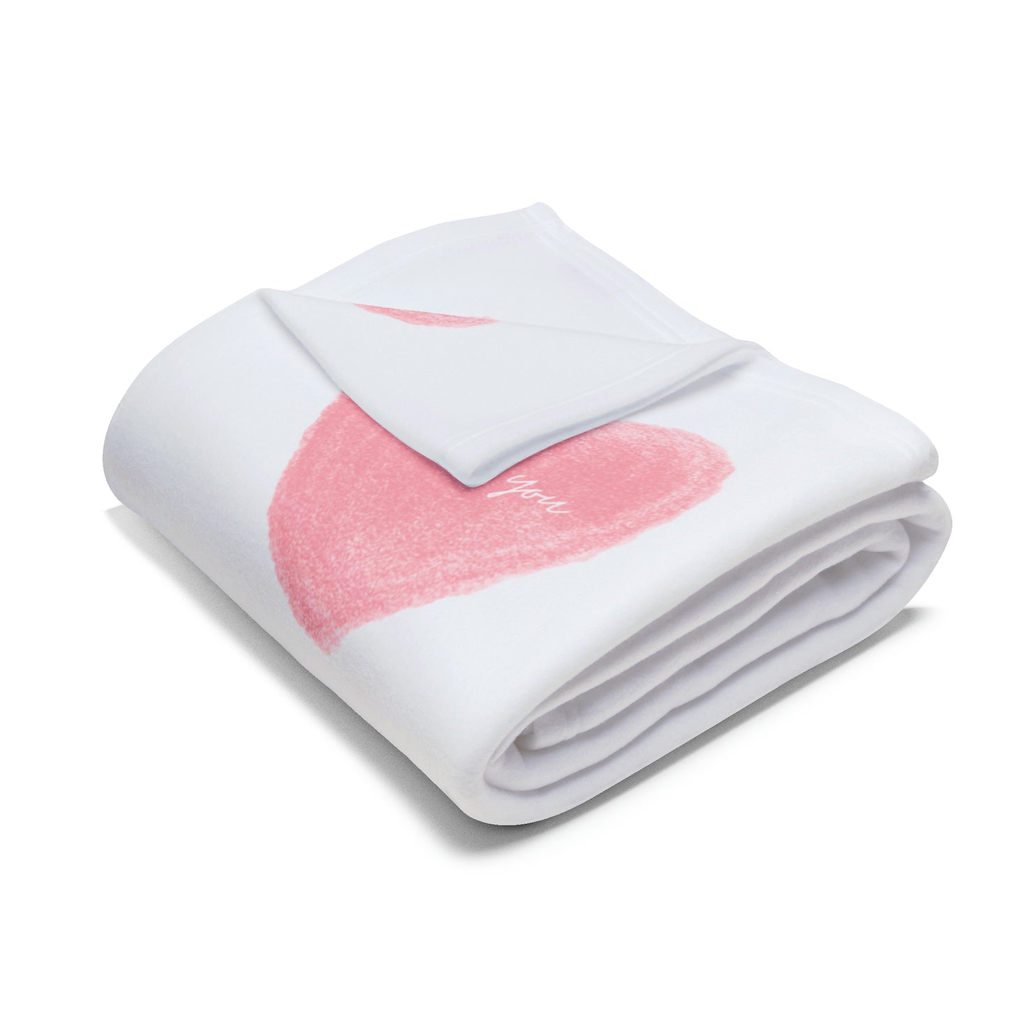 Love Heart Fleece Blanket