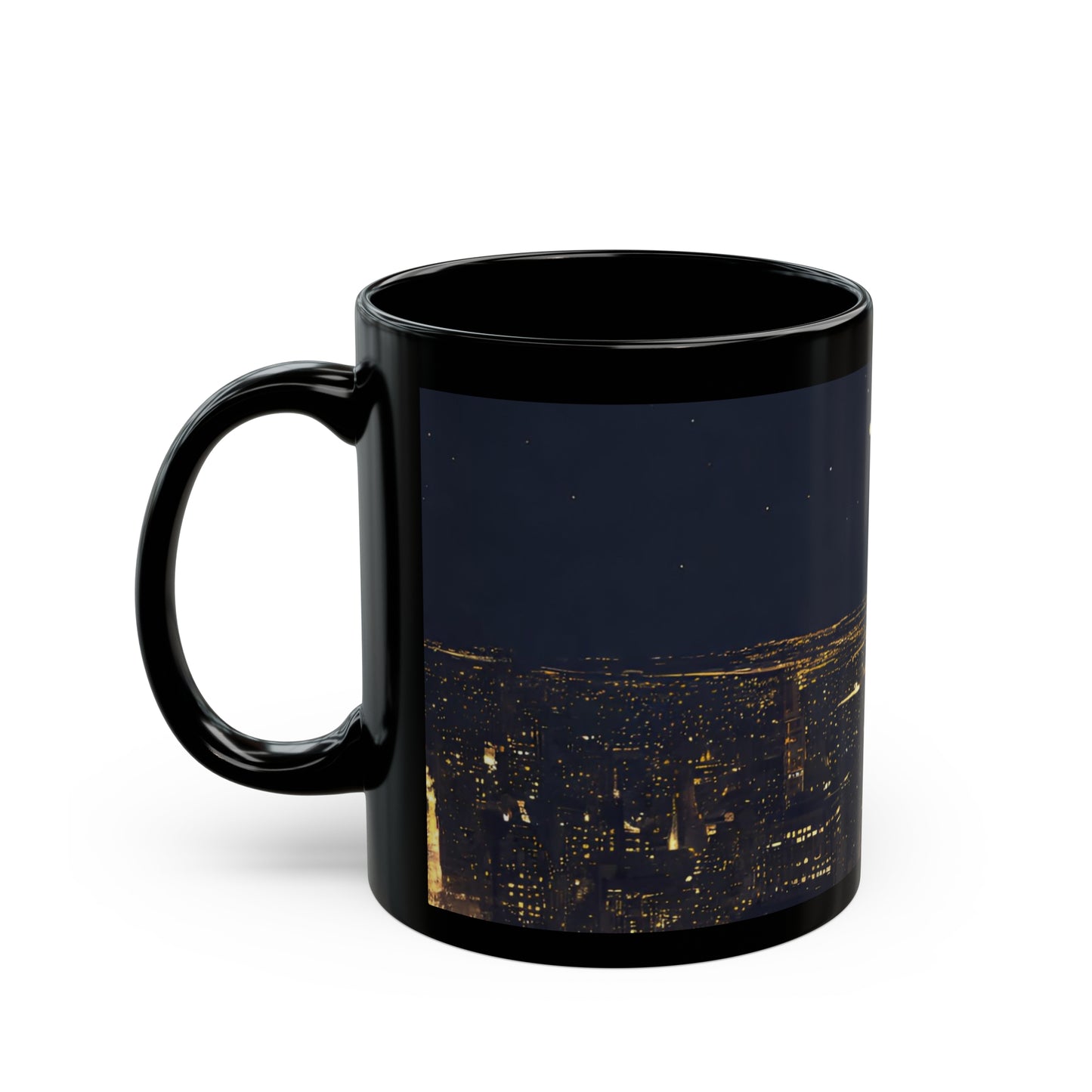 New York at Night | Black Mug (11oz)