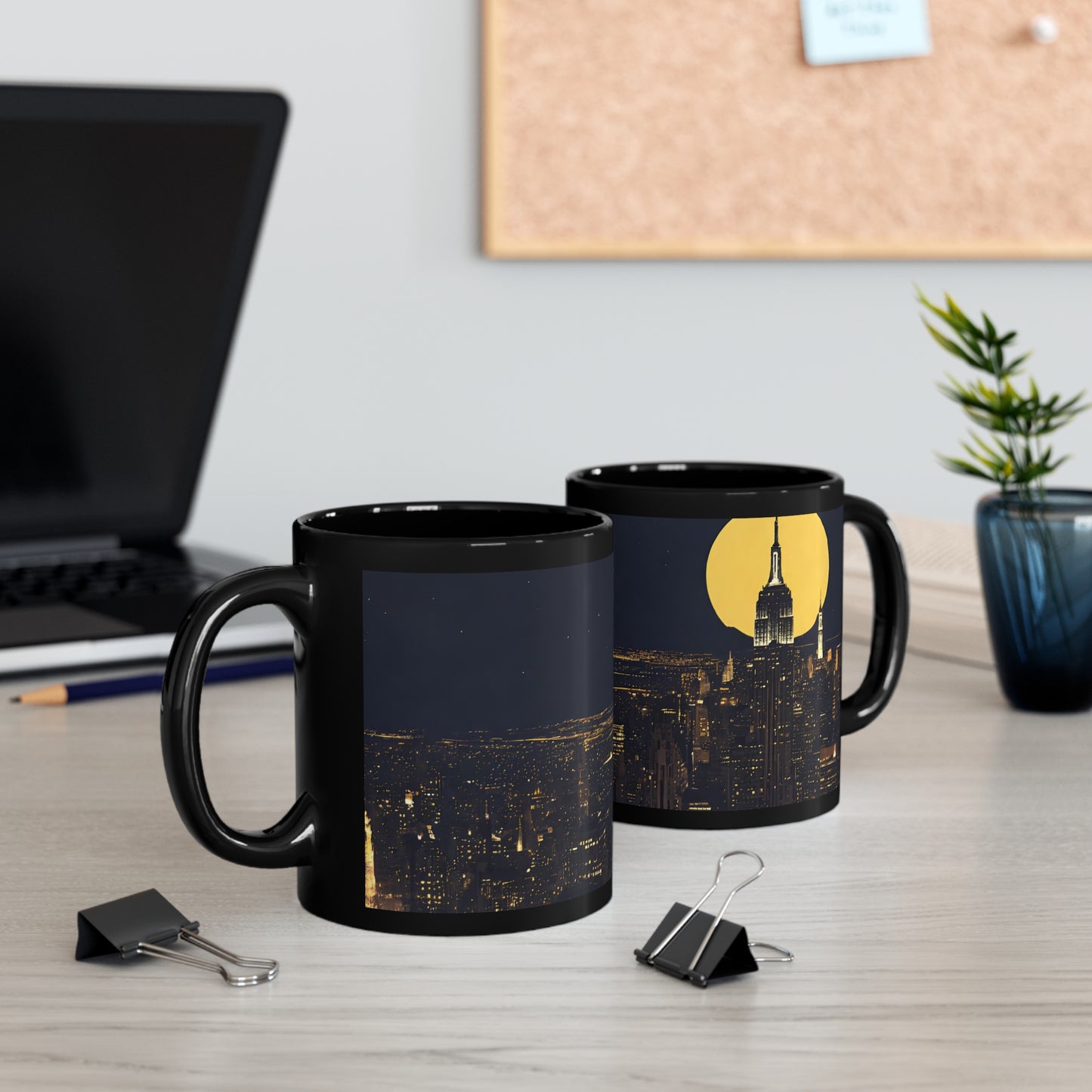 New York at Night | Black Mug (11oz)