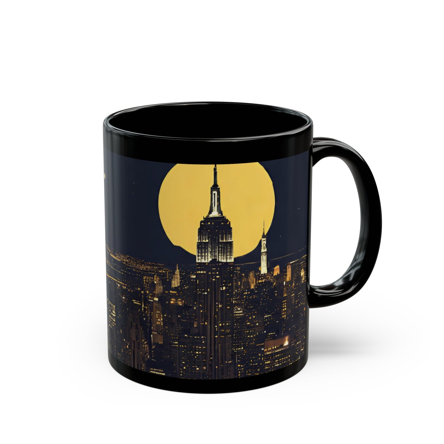 New York at Night | Black Mug (11oz)