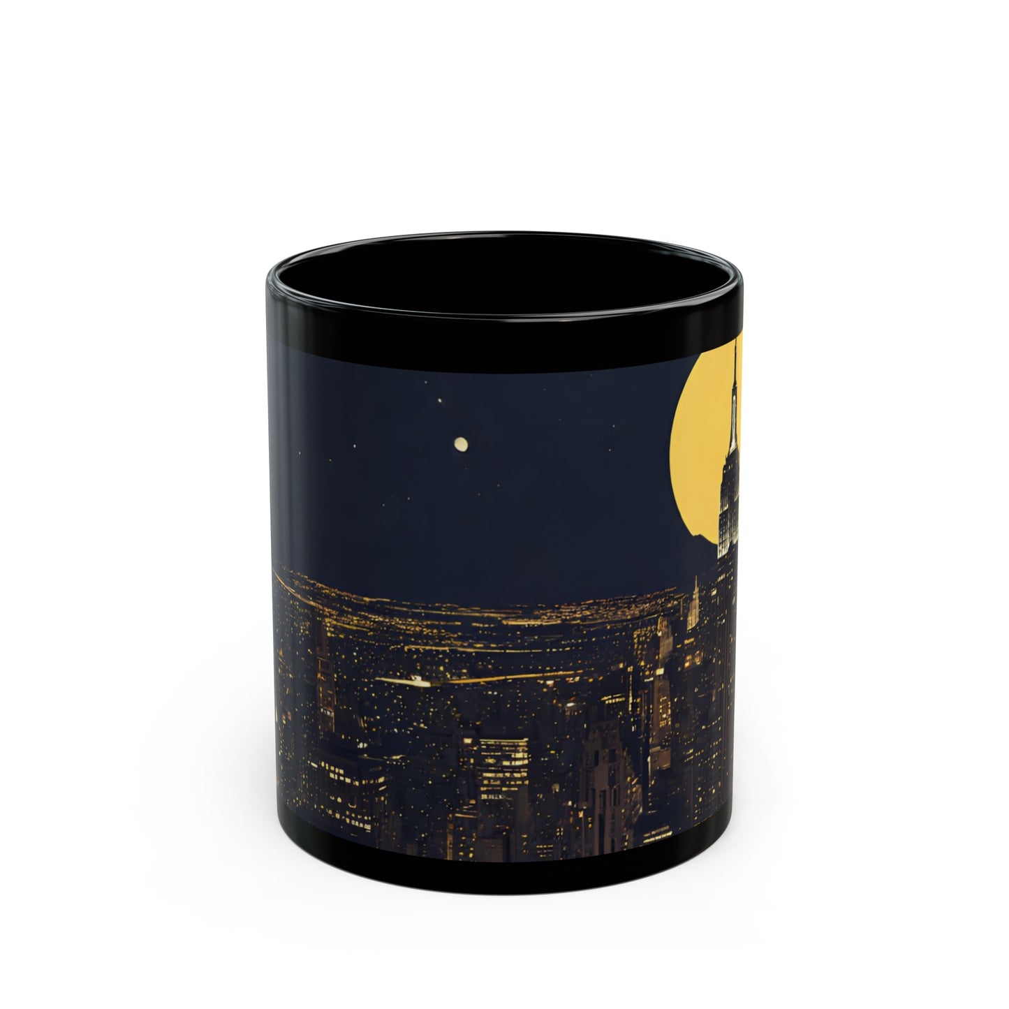 New York at Night | Black Mug (11oz)