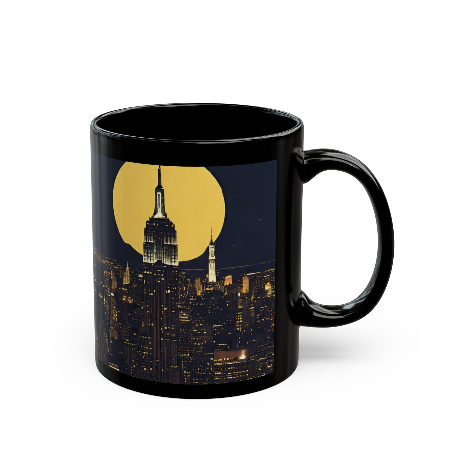 New York at Night | Black Mug (11oz)